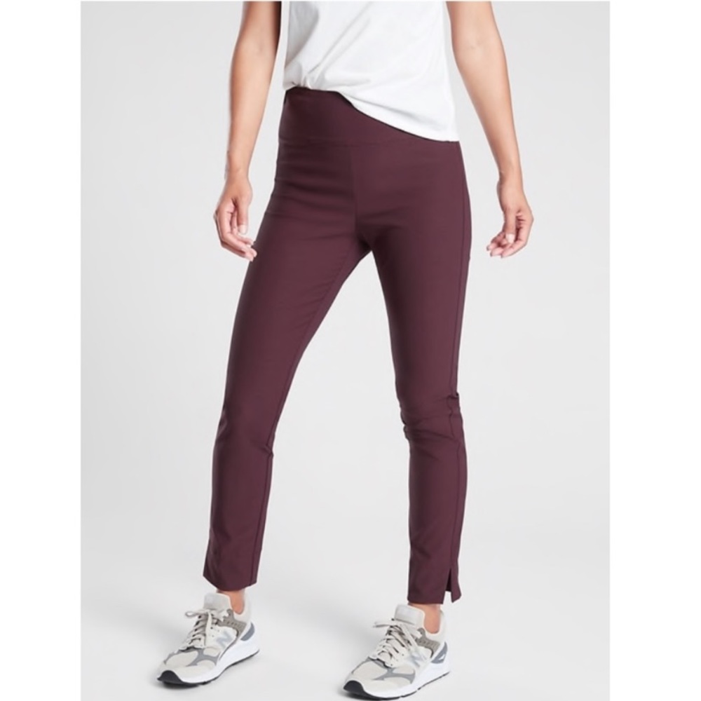 Athleta wander slim ankle pant 2 antique burgundy